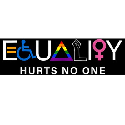 Pride Month Equality Hurts No One Lgbtq Pride Human Rights Gift Bumper Sticker