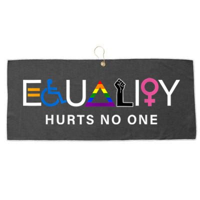 Pride Month Equality Hurts No One Lgbtq Pride Human Rights Gift Large Microfiber Waffle Golf Towel