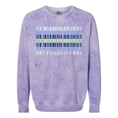 Pride Month Equality Flux Flag Lgbt Proud Gift Colorblast Crewneck Sweatshirt