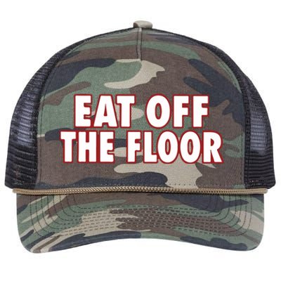 Pat Mcafee Eat Off The Floor Retro Rope Trucker Hat Cap