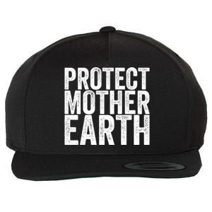 Protect Mother Earth Cute Gift Wool Snapback Cap