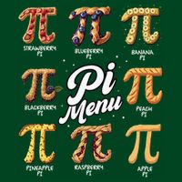 Pi Menu Funny Math Teacher Pi Day 3.14 Pie Button