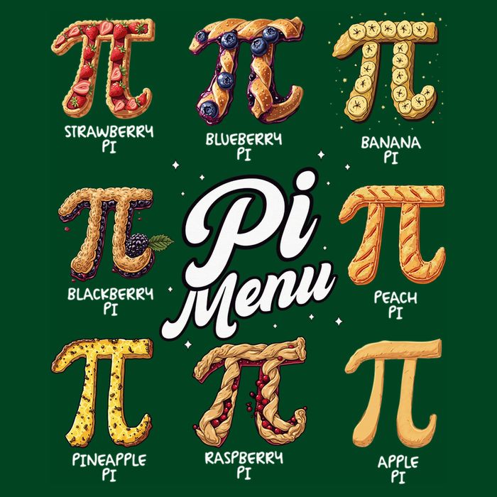 Pi Menu Funny Math Teacher Pi Day 3.14 Pie Mousepad