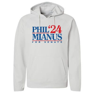 Phil Mianus For Senate 2024 Phil Mianus Election Performance Fleece Hoodie