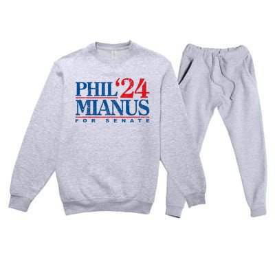 Phil Mianus For Senate 2024 Phil Mianus Election Premium Crewneck Sweatsuit Set