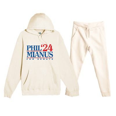 Phil Mianus For Senate 2024 Phil Mianus Election Premium Hooded Sweatsuit Set