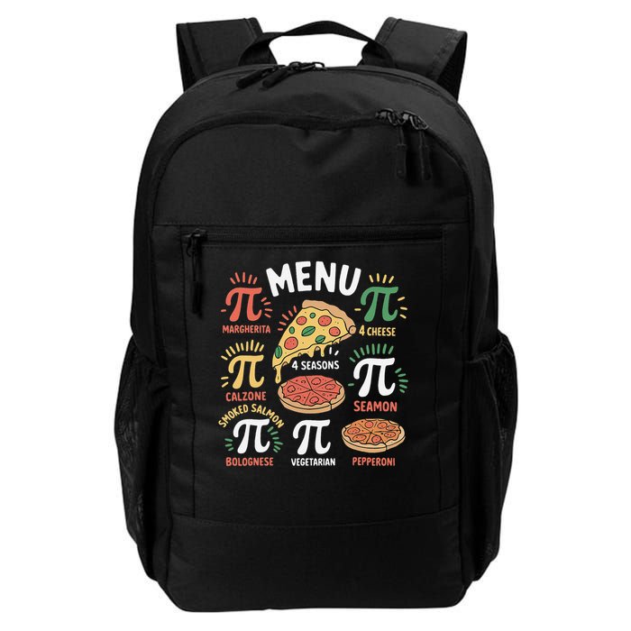 Pi Menu Funny Pizza Pi Day 3 Daily Commute Backpack