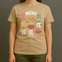 Pi Menu Funny Pizza Pi Day 3 T-Shirt