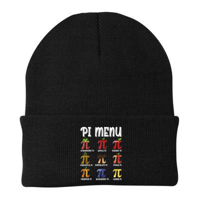 Pi Menu Funny Pi 3.14 Math Teacher Pie Menu Mathematics Knit Cap Winter Beanie