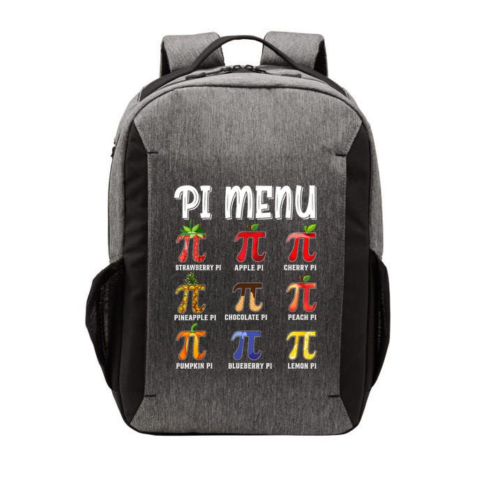 Pi Menu Funny Pi 3.14 Math Teacher Pie Menu Mathematics Vector Backpack