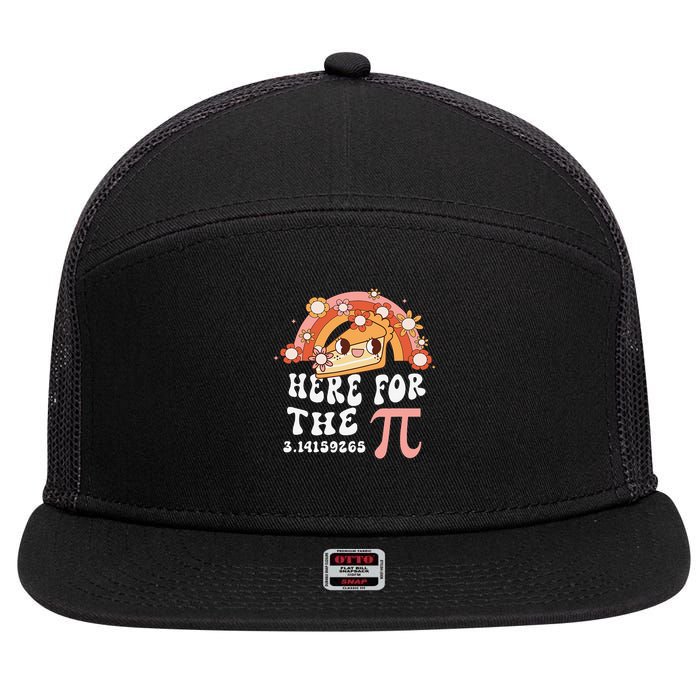 Pie Menu Funny Pi Day Pi 3 7 Panel Mesh Trucker Snapback Hat