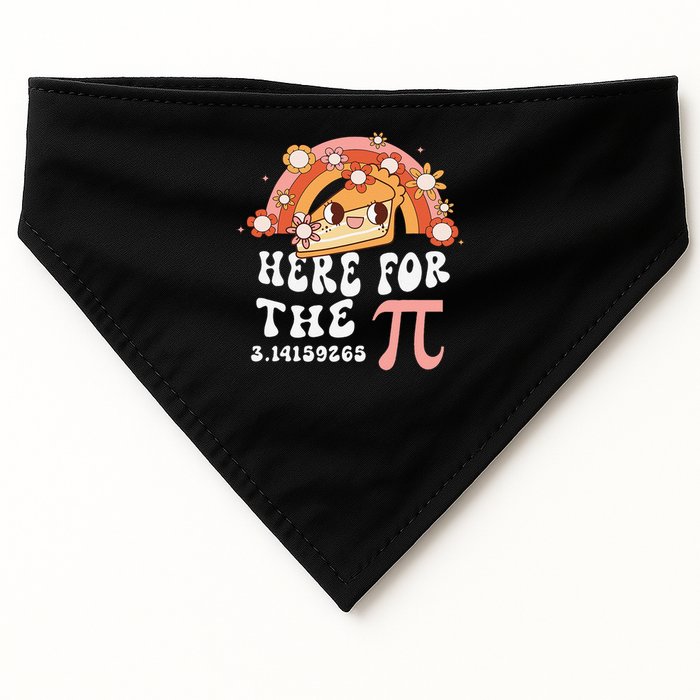Pie Menu Funny Pi Day Pi 3 USA-Made Doggie Bandana