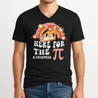 Pie Menu Funny Pi Day Pi 3 V-Neck T-Shirt