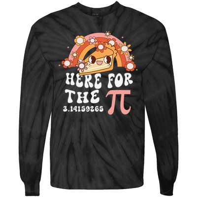 Pie Menu Funny Pi Day Pi 3 Tie-Dye Long Sleeve Shirt