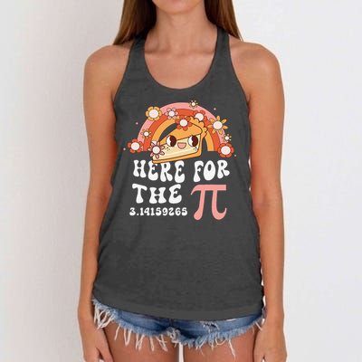 Pie Menu Funny Pi Day Pi 3 Women's Knotted Racerback Tank