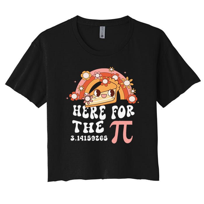Pie Menu Funny Pi Day Pi 3 Crop Top