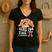 Pie Menu Funny Pi Day Pi 3 Women's V-Neck T-Shirt