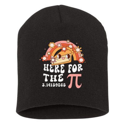 Pie Menu Funny Pi Day Pi 3 Short Acrylic Beanie