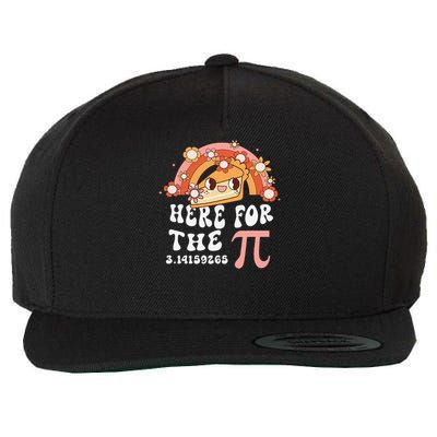Pie Menu Funny Pi Day Pi 3 Wool Snapback Cap