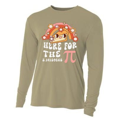 Pie Menu Funny Pi Day Pi 3 Cooling Performance Long Sleeve Crew