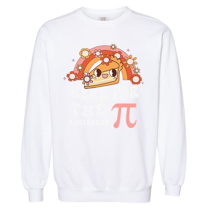 Pie Menu Funny Pi Day Pi 3 Garment-Dyed Sweatshirt