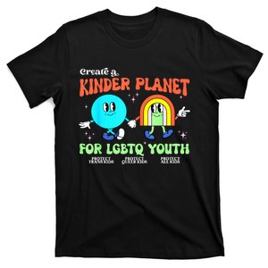 Pride Month Funny Create A Kinder Planet Lgbtq Ally Lgbt Gift T-Shirt