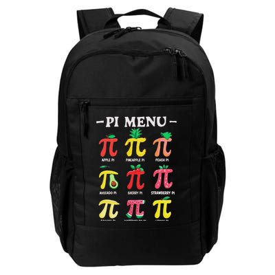 Pie Menu Funny Pi Day Pi 3.14 Math Teacher Pi Symbol Pie Pun Daily Commute Backpack
