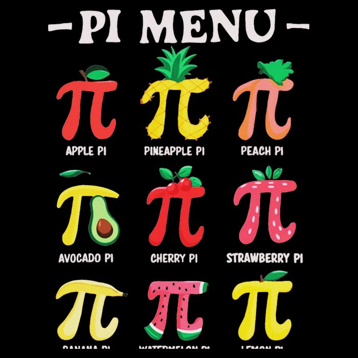 Pie Menu Funny Pi Day Pi 3.14 Math Teacher Pi Symbol Pie Pun 16 in Basic Backpack