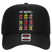 Pie Menu Funny Pi Day Pi 3.14 Math Teacher Pi Symbol Pie Pun Trucker Hat