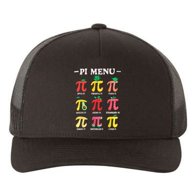 Pie Menu Funny Pi Day Pi 3.14 Math Teacher PI Symbol Pie Pun Yupoong Adult 5-Panel Trucker Hat