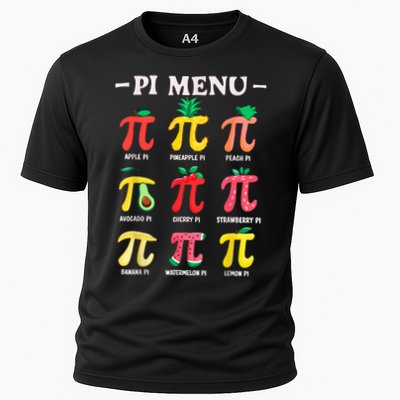 Pie Menu Funny Pi Day Pi 3.14 Math Teacher PI Symbol Pie Pun Performance Shirt