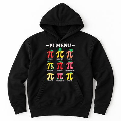 Pie Menu Funny Pi Day Pi 3.14 Math Teacher PI Symbol Pie Pun Hoodie