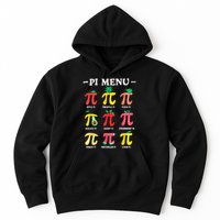 Pie Menu Funny Pi Day Pi 3.14 Math Teacher PI Symbol Pie Pun Hoodie