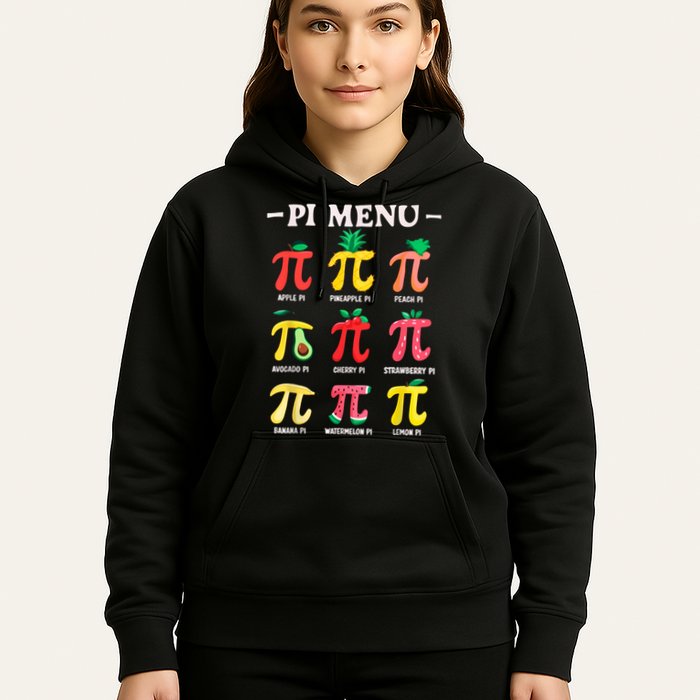 Pie Menu Funny Pi Day Pi 3.14 Math Teacher PI Symbol Pie Pun Hoodie