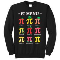 Pie Menu Funny Pi Day Pi 3.14 Math Teacher PI Symbol Pie Pun Sweatshirt
