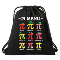 Pie Menu Funny Pi Day Pi 3.14 Math Teacher PI Symbol Pie Pun Drawstring Bag