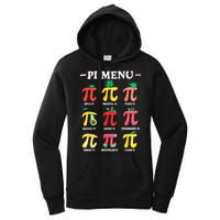 Pie Menu Funny Pi Day Pi 3.14 Math Teacher PI Symbol Pie Pun Women's Pullover Hoodie