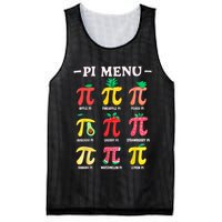 Pie Menu Funny Pi Day Pi 3.14 Math Teacher PI Symbol Pie Pun Mesh Reversible Basketball Jersey Tank