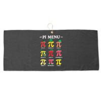 Pie Menu Funny Pi Day Pi 3.14 Math Teacher PI Symbol Pie Pun Large Microfiber Waffle Golf Towel
