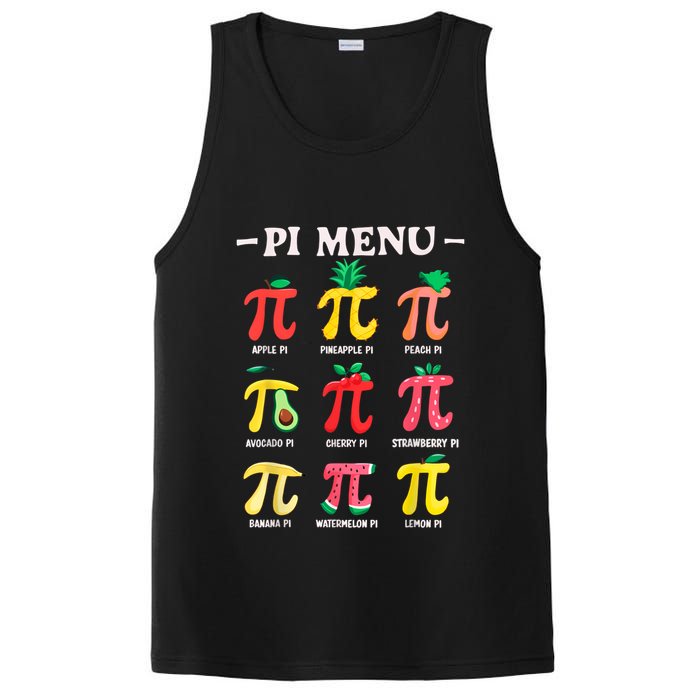 Pie Menu Funny Pi Day Pi 3.14 Math Teacher PI Symbol Pie Pun PosiCharge Competitor Tank