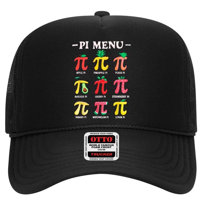 Pie Menu Funny Pi Day Pi 3.14 Math Teacher PI Symbol Pie Pun Trucker Hat