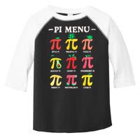 Pie Menu Funny Pi Day Pi 3.14 Math Teacher PI Symbol Pie Pun Toddler Fine Jersey T-Shirt