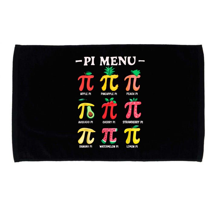 Pie Menu Funny Pi Day Pi 3.14 Math Teacher PI Symbol Pie Pun Microfiber Hand Towel