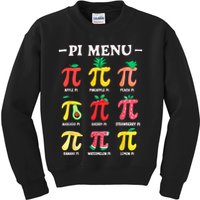 Pie Menu Funny Pi Day Pi 3.14 Math Teacher PI Symbol Pie Pun Kids Sweatshirt