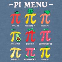 Pie Menu Funny Pi Day Pi 3.14 Math Teacher PI Symbol Pie Pun Garment-Dyed Sweatshirt