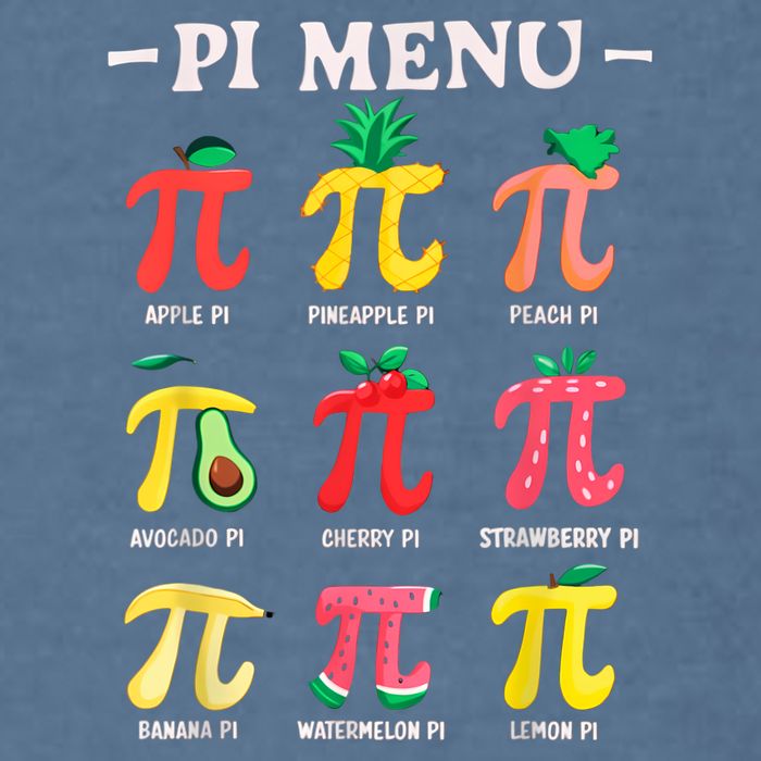 Pie Menu Funny Pi Day Pi 3.14 Math Teacher PI Symbol Pie Pun Garment-Dyed Sweatshirt