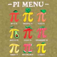 Pie Menu Funny Pi Day Pi 3.14 Math Teacher PI Symbol Pie Pun Garment-Dyed Women's Muscle Tee
