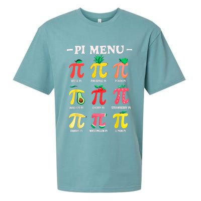 Pie Menu Funny Pi Day Pi 3.14 Math Teacher PI Symbol Pie Pun Sueded Cloud Jersey T-Shirt