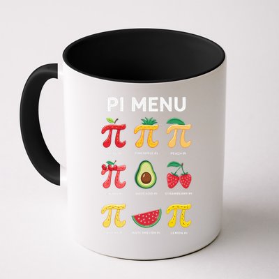 Pie Menu Funny Pi Day 3 Coffee Mug