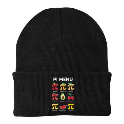 Pie Menu Funny Pi Day 3 Knit Cap Winter Beanie